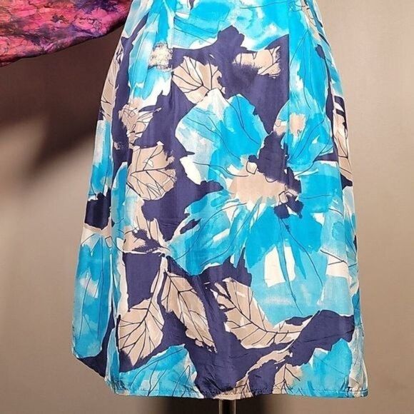 Nanette Lepore Silk Fit & Flare Dress Sz 4 - Picture 9 of 13